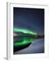 Aurora Borealis Over Vagsfjorden in Troms County, Norway-Stocktrek Images-Framed Premium Photographic Print