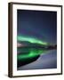 Aurora Borealis Over Vagsfjorden in Troms County, Norway-Stocktrek Images-Framed Premium Photographic Print