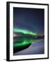 Aurora Borealis Over Vagsfjorden in Troms County, Norway-Stocktrek Images-Framed Photographic Print