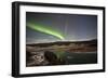 Aurora Borealis over Yukon River, Yukon, Canda-null-Framed Photographic Print