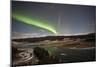 Aurora Borealis over Yukon River, Yukon, Canda-null-Mounted Photographic Print