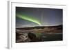 Aurora Borealis over Yukon River, Yukon, Canda-null-Framed Photographic Print