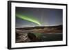 Aurora Borealis over Yukon River, Yukon, Canda-null-Framed Photographic Print