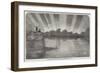 Aurora Borealis, Seen from the Pier, at Boulogne-null-Framed Giclee Print