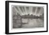 Aurora Borealis, Seen from the Pier, at Boulogne-null-Framed Giclee Print