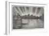 Aurora Borealis, Seen from the Pier, at Boulogne-null-Framed Giclee Print