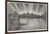 Aurora Borealis, Seen from the Pier, at Boulogne-null-Framed Giclee Print