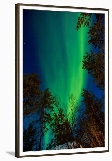 Aurora Borealis (The Northern Lights) over Kakslauttanen Igloo West Village, Saariselka, Finland-Laura Grier-Framed Premium Photographic Print