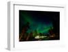 Aurora Borealis (The Northern Lights) over Kakslauttanen Igloo West Village, Saariselka, Finland-Laura Grier-Framed Photographic Print