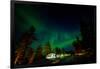 Aurora Borealis (The Northern Lights) over Kakslauttanen Igloo West Village, Saariselka, Finland-Laura Grier-Framed Photographic Print