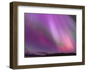 Aurora Borealis, Wrangell Mountains, Alaska, USA-Hugh Rose-Framed Photographic Print