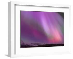 Aurora Borealis, Wrangell Mountains, Alaska, USA-Hugh Rose-Framed Photographic Print