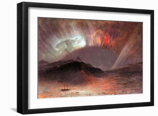 Aurora Borealis-Frederic Edwin Church-Framed Art Print