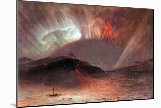 Aurora Borealis-Frederic Edwin Church-Mounted Art Print