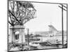 Aurora Bridge Construction Photograph - Seattle, WA-Lantern Press-Mounted Art Print