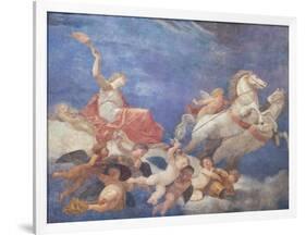 Aurora Carried by the Chariot of Sun-Andrea Appiani-Framed Art Print