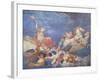 Aurora Carried by the Chariot of Sun-Andrea Appiani-Framed Art Print