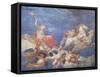 Aurora Carried by the Chariot of Sun-Andrea Appiani-Framed Stretched Canvas