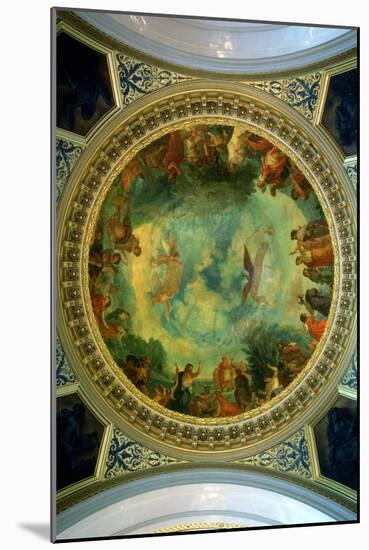 Aurora, Ceiling Painting Possibly from the Library, circa 1845-47-Eugene Delacroix-Mounted Giclee Print