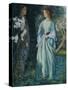 Aurora Leigh's Dismissal of Romney (The Tryst)-Arthur Hughes-Stretched Canvas