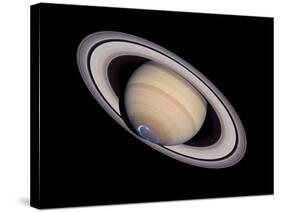 Aurora on Saturn-null-Stretched Canvas