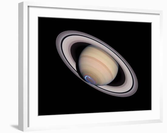 Aurora on Saturn-null-Framed Photographic Print