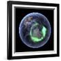 Aurora Over Antarctica, Satellite Image-null-Framed Photographic Print