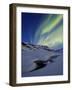 Aurora over Skittendalstinden in Troms County, Norway-Stocktrek Images-Framed Photographic Print