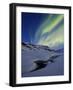 Aurora over Skittendalstinden in Troms County, Norway-Stocktrek Images-Framed Photographic Print