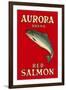 Aurora Red Salmon-null-Framed Art Print