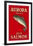 Aurora Red Salmon-null-Framed Art Print