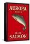 Aurora Red Salmon-null-Framed Stretched Canvas