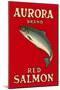 Aurora Red Salmon-null-Mounted Art Print