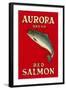 Aurora Red Salmon-null-Framed Art Print