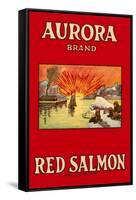 Aurora Red Salmon-null-Framed Stretched Canvas