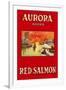 Aurora Red Salmon-null-Framed Art Print