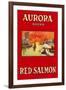 Aurora Red Salmon-null-Framed Art Print