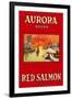 Aurora Red Salmon-null-Framed Art Print