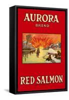 Aurora Red Salmon-null-Framed Stretched Canvas