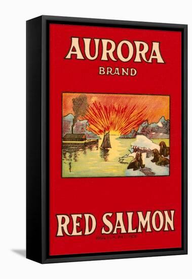 Aurora Red Salmon-null-Framed Stretched Canvas