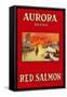 Aurora Red Salmon-null-Framed Stretched Canvas