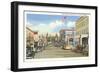 Aurora Street, Ironwood, Michigan-null-Framed Art Print