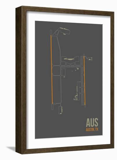 AUS Airport Layout-08 Left-Framed Giclee Print