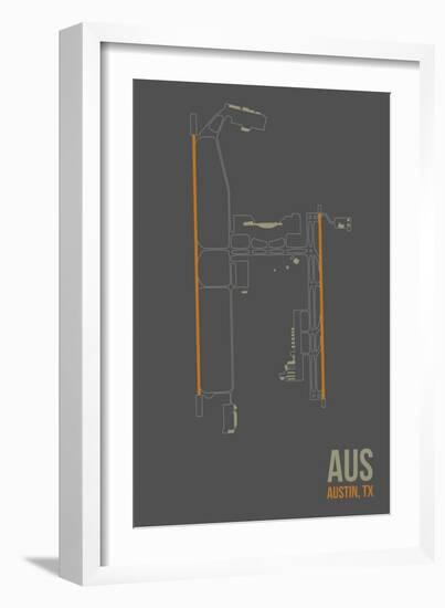 AUS Airport Layout-08 Left-Framed Giclee Print