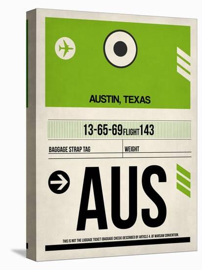 AUS Austin Luggage Tag 1-NaxArt-Stretched Canvas