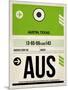 AUS Austin Luggage Tag 1-NaxArt-Mounted Premium Giclee Print