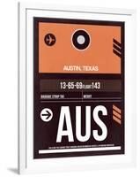 AUS Austin Luggage Tag 2-NaxArt-Framed Art Print