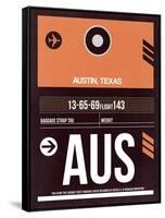 AUS Austin Luggage Tag 2-NaxArt-Framed Stretched Canvas