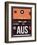 AUS Austin Luggage Tag 2-NaxArt-Framed Art Print