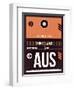 AUS Austin Luggage Tag 2-NaxArt-Framed Art Print